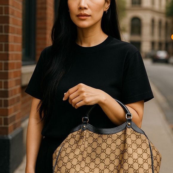 Gucci GG Canvas Sukey Purse - Picture 1 of 15